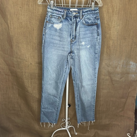 Cello High Rise Distressed Jeans - Picture 3 of 9